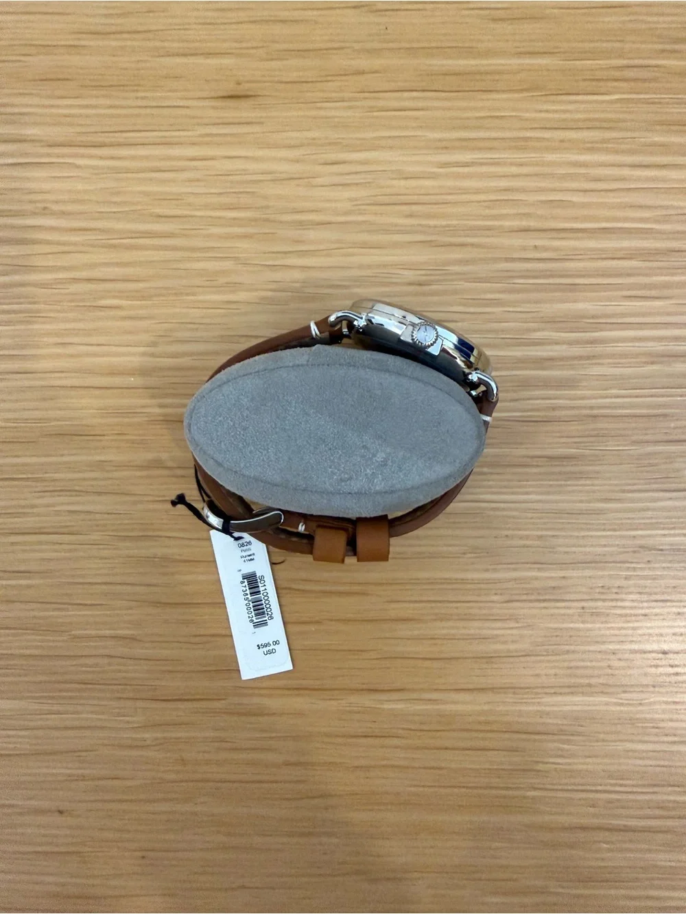 Shinola Watch with Green Dial and Brown Leather Strap